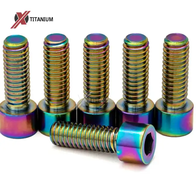 rainbow titanium bolts